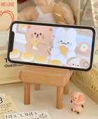 Kawaii Houten Stoel Telefoonhouder