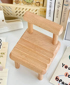 Kawaii Houten Stoel Telefoonhouder