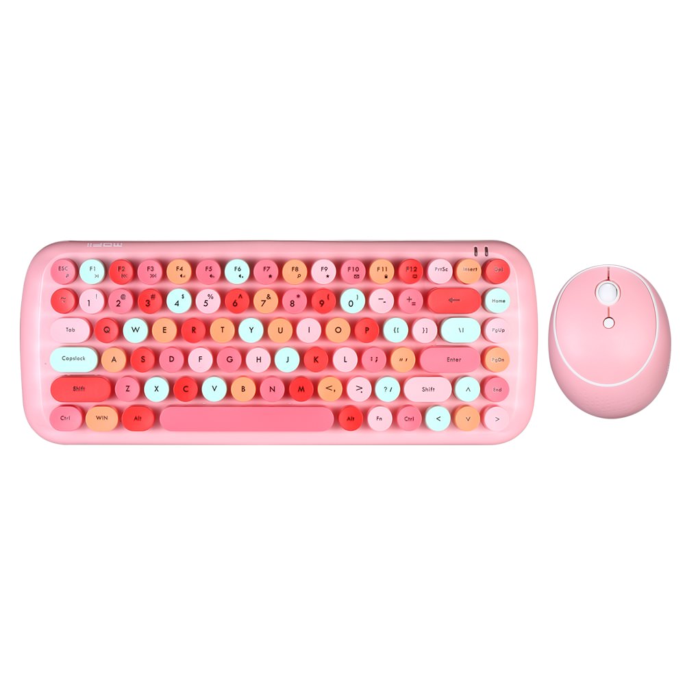 Kawaii Retro Toetsenbord + Muis Set