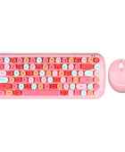 Kawaii Retro Toetsenbord + Muis Set