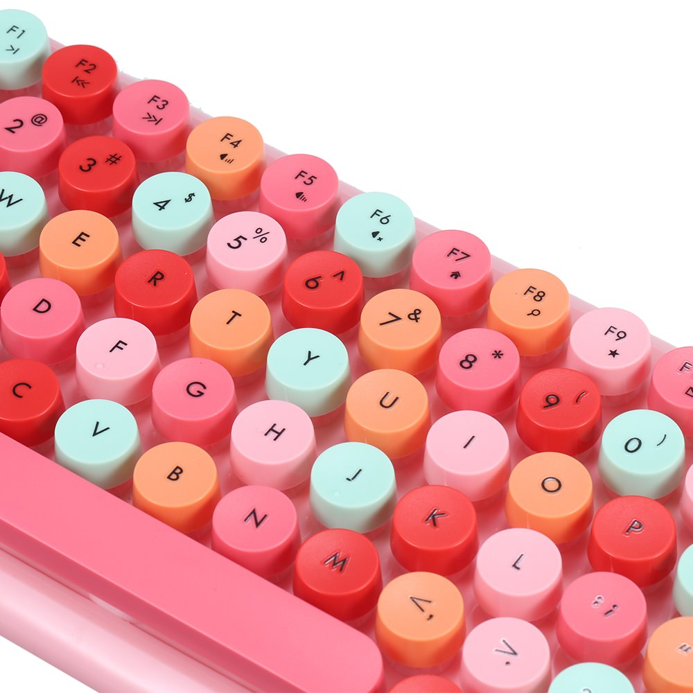 Kawaii Retro Toetsenbord + Muis Set