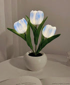 LED Nachtlampje in Mini Pot met Tulpen