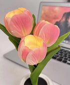 LED Nachtlampje in Mini Pot met Tulpen