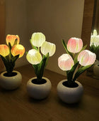 LED Nachtlampje in Mini Pot met Tulpen