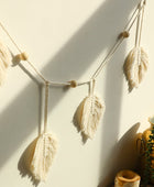 Macramé Blad Kwastjes Wanddecoratie