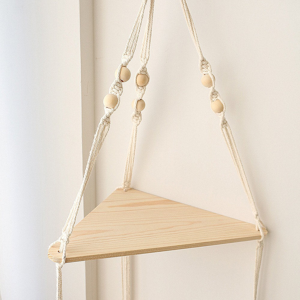 Macramé Hangende Hoekplank