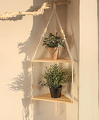 Macramé Hangende Hoekplank