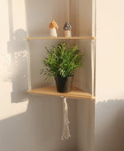 Macramé Hangende Hoekplank