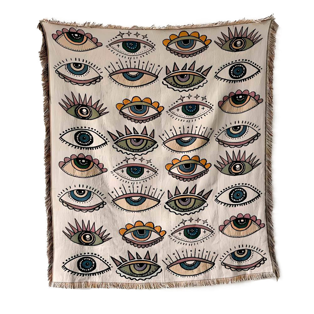 Magic Eyes Geweven Deken