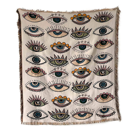Magic Eyes Geweven Deken