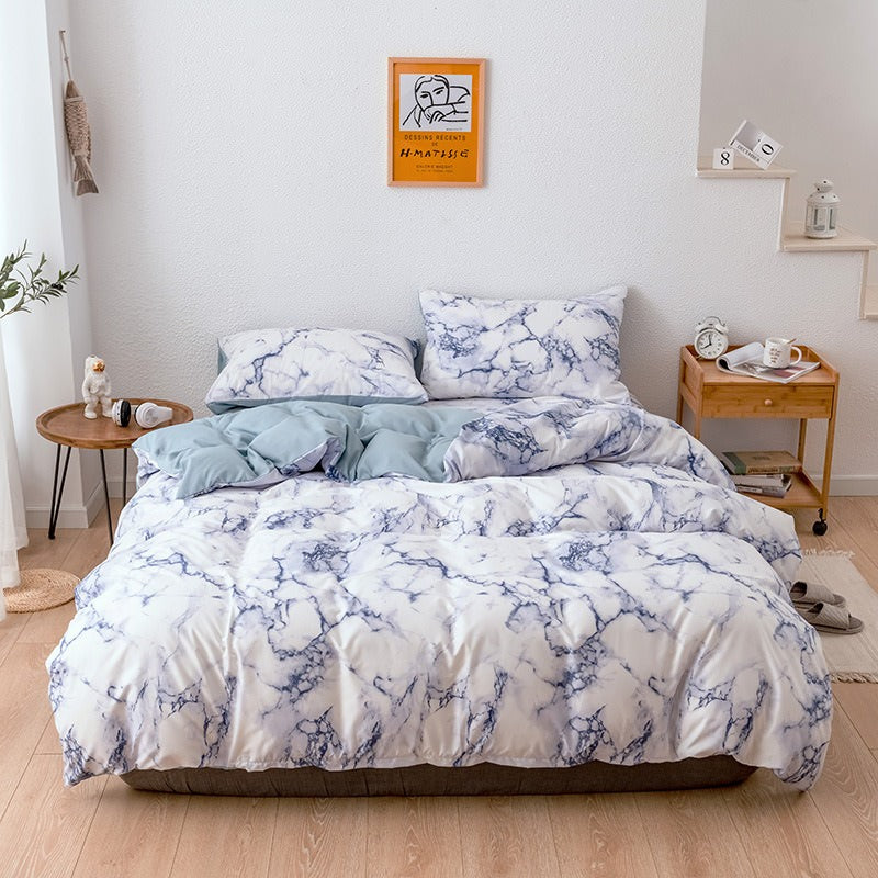 Marmerprint Beddengoedset