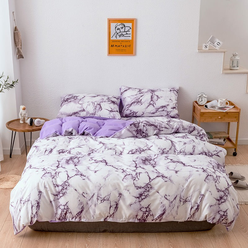 Marmerprint Beddengoedset
