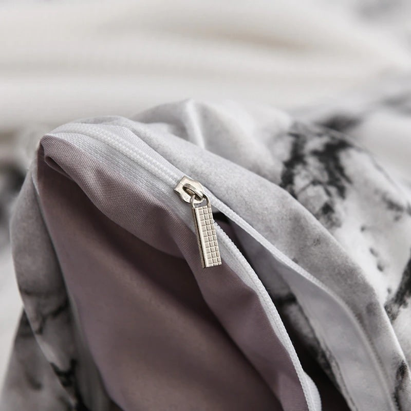 Marmerprint Beddengoedset