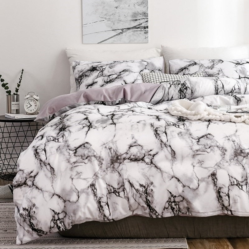 Marmerprint Beddengoedset