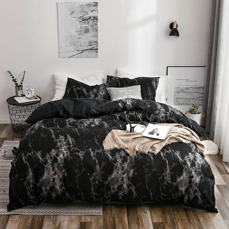 Marmerprint Beddengoedset