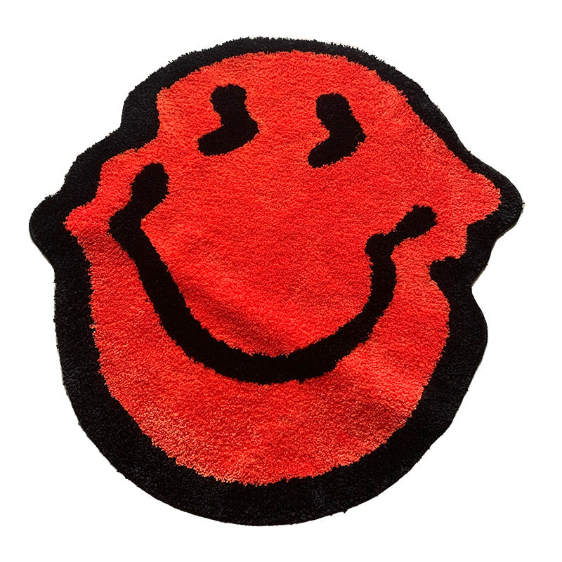 Melted Smiley Fluffy Accent Tapijt