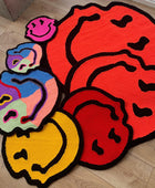 Melted Smiley Fluffy Accent Tapijt
