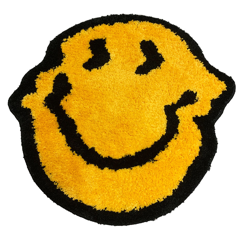 Melted Smiley Fluffy Accent Tapijt