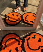 Melted Smiley Fluffy Accent Tapijt