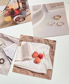 Minimalistische Wandcollage Kaarten