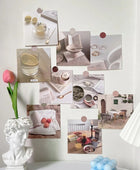 Minimalistische Wandcollage Kaarten