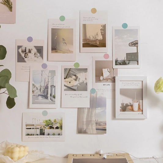 Minimalistisch Leven Wandcollage Kaarten