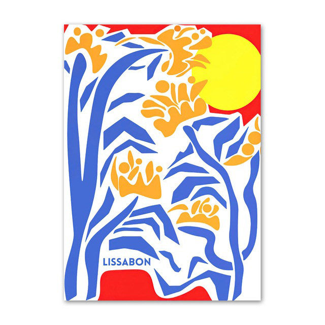 Moderne Flower Market Canvas Posters