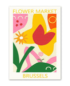Moderne Flower Market Canvas Posters