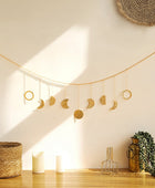 Gouden Maanfases Wanddecoratie