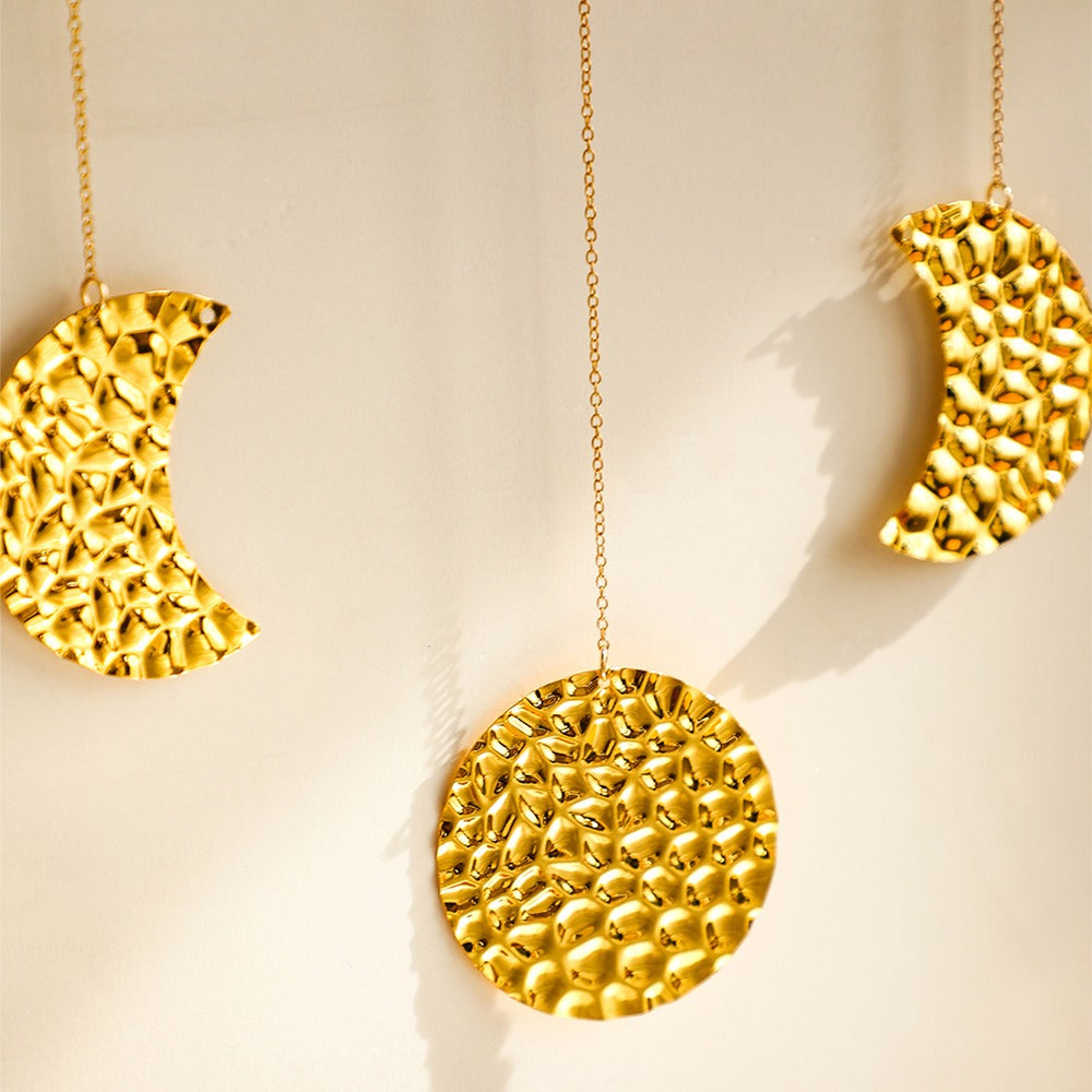 Gouden Maanfases Wanddecoratie