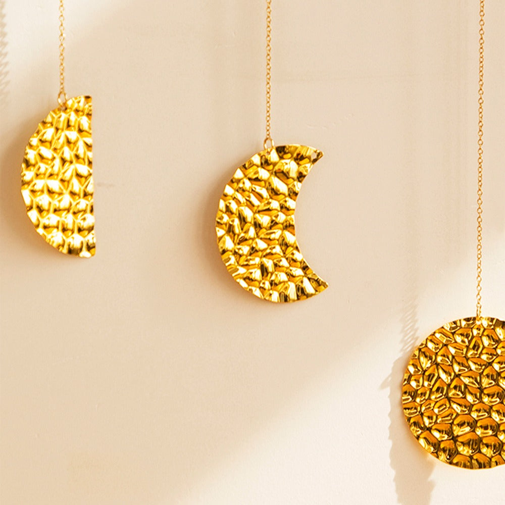 Gouden Maanfases Wanddecoratie
