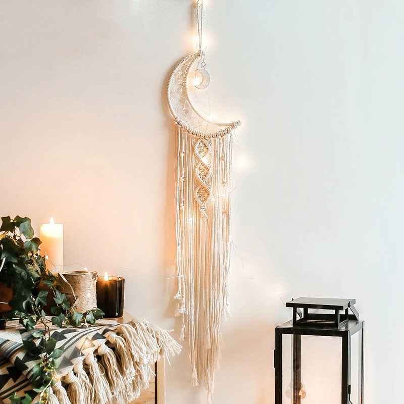 Macramé Dromenvanger met Maan