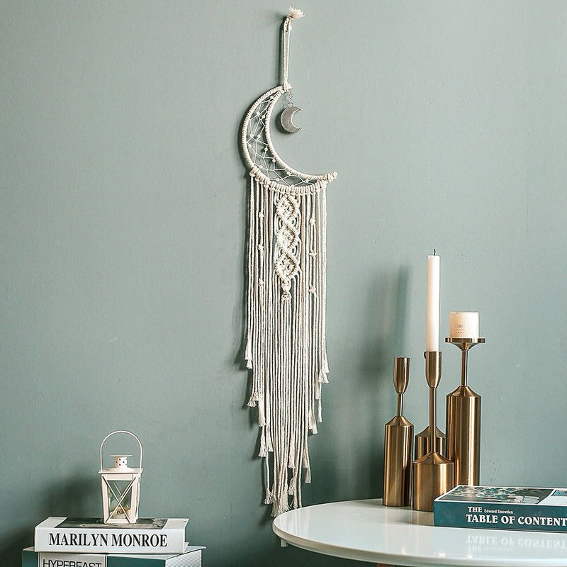 Macramé Dromenvanger met Maan