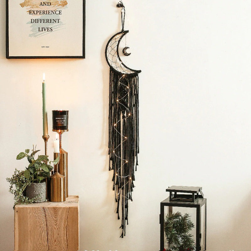 Macramé Dromenvanger met Maan
