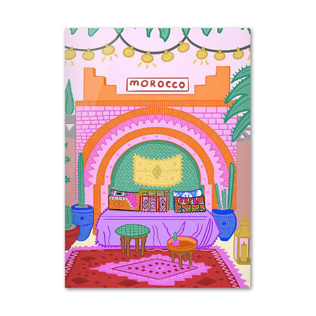 Moroccan Vibes Canvas Posters
