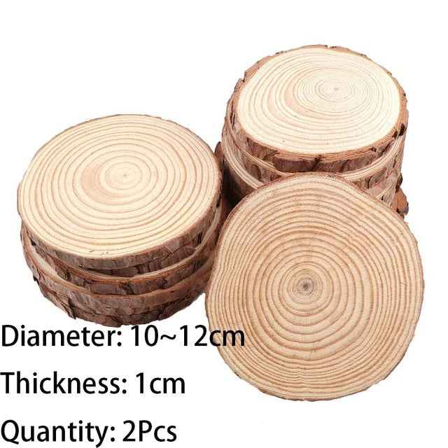 Onderzetters van Natuurlijke Houten Schijven