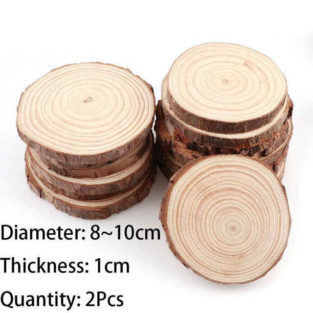 Onderzetters van Natuurlijke Houten Schijven