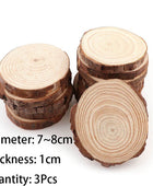 Onderzetters van Natuurlijke Houten Schijven