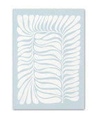Pale Blue Flower Market Canvas Posters
