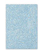 Pale Blue Flower Market Canvas Posters
