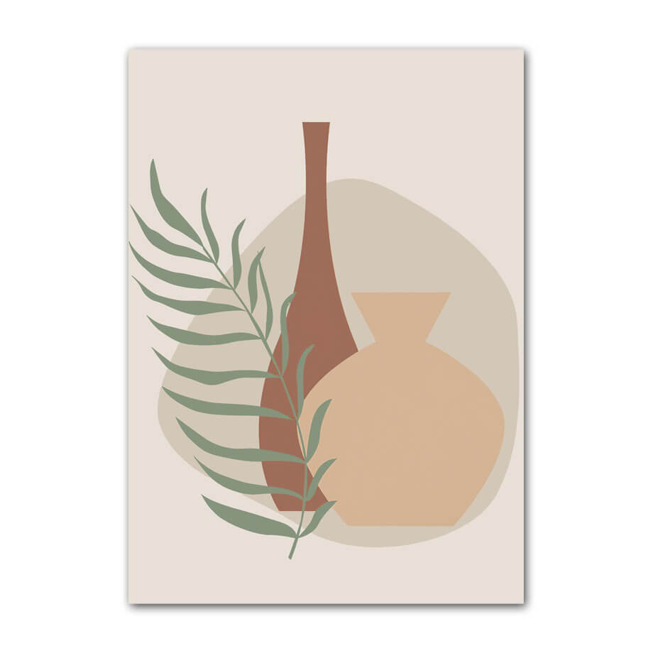 Groene Vormen Canvas Posters