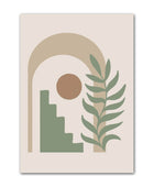 Groene Vormen Canvas Posters
