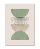Groene Vormen Canvas Posters
