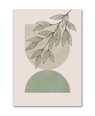 Groene Vormen Canvas Posters