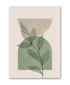 Groene Vormen Canvas Posters