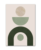 Groene Vormen Canvas Posters