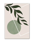 Groene Vormen Canvas Posters