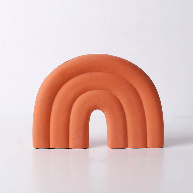 Pastel U-vormige Keramische Vaas
