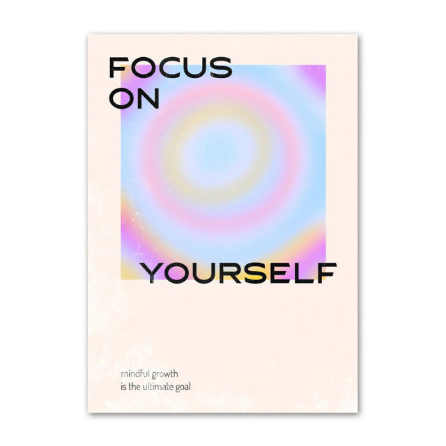 Gradient & Quotes Canvas Posters