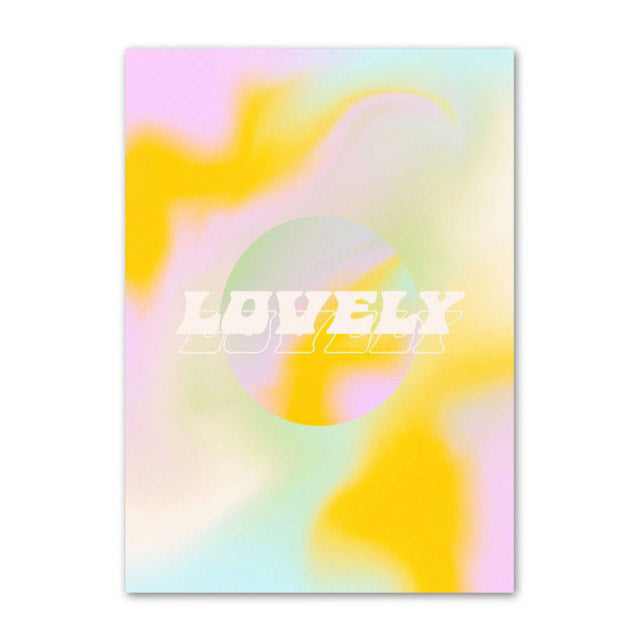 Gradient & Quotes Canvas Posters